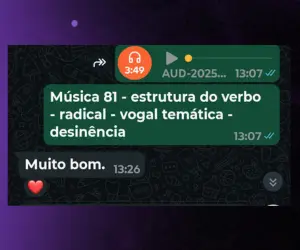 [Depoimento de aluno]